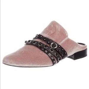 3.1 Phillip Lim pink velvet mules